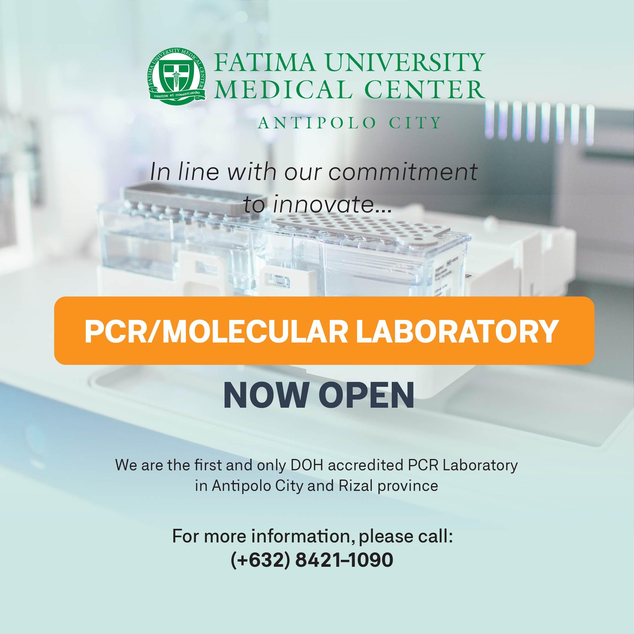 FUMC Antipolo’s Molecular Diagnostics Laboratory
